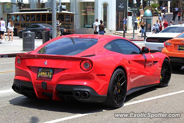 Ferrari F12 spotted in Beverly Hills, California