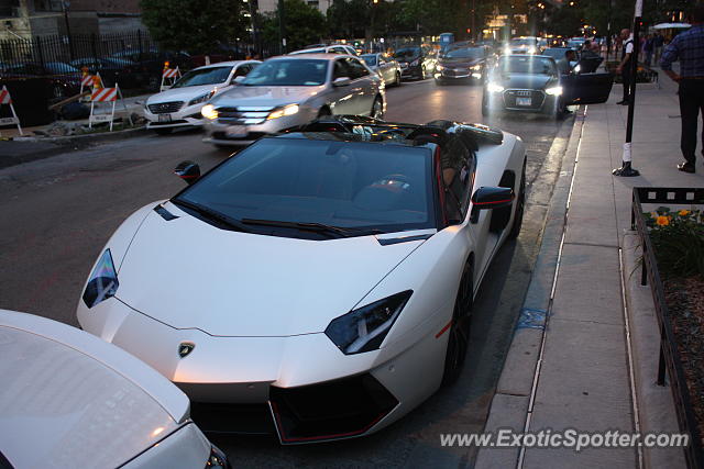 Lamborghini Aventador spotted in Chicago, Illinois