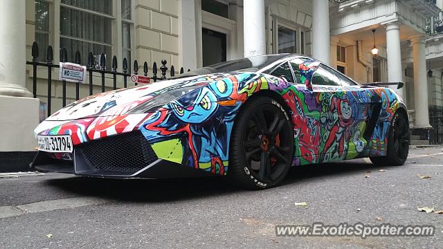 Lamborghini Gallardo spotted in London, United Kingdom