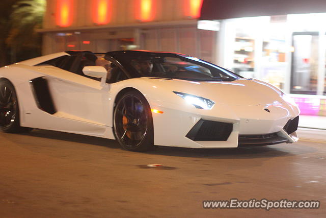 Lamborghini Aventador spotted in Miami, Florida