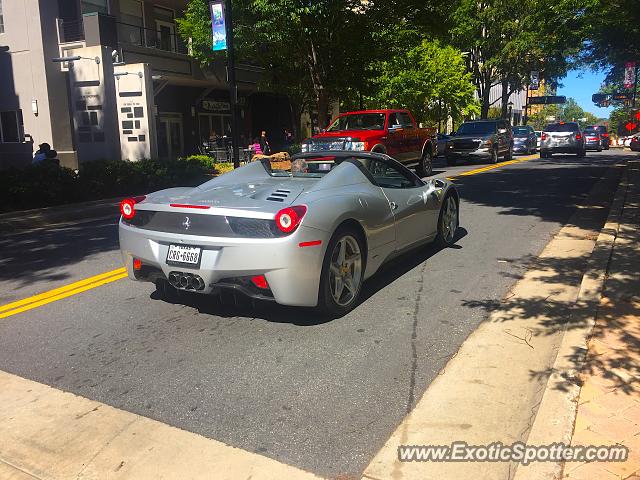Ferrari 458 Italia spotted in Greenville, South Carolina