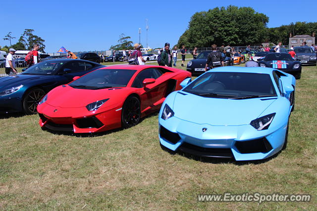 Lamborghini Aventador spotted in Goodwood, United Kingdom