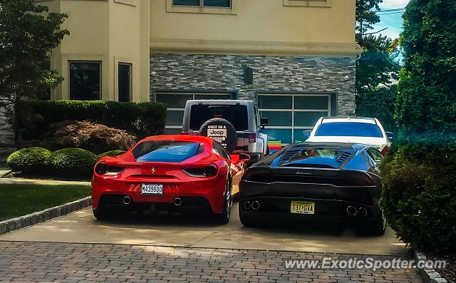 Ferrari 488 GTB spotted in Oakhurst, New Jersey