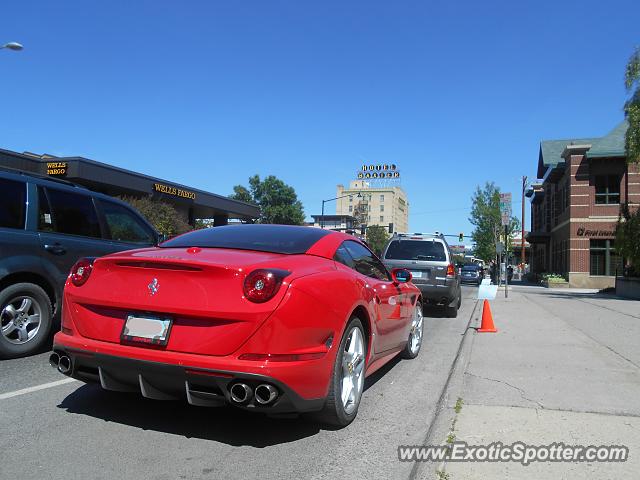 Ferrari California spotted in Bozeman, Montana