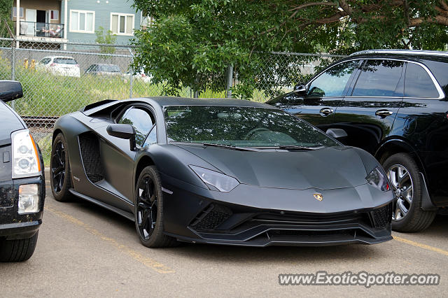 Lamborghini Aventador spotted in Edmonton, Canada