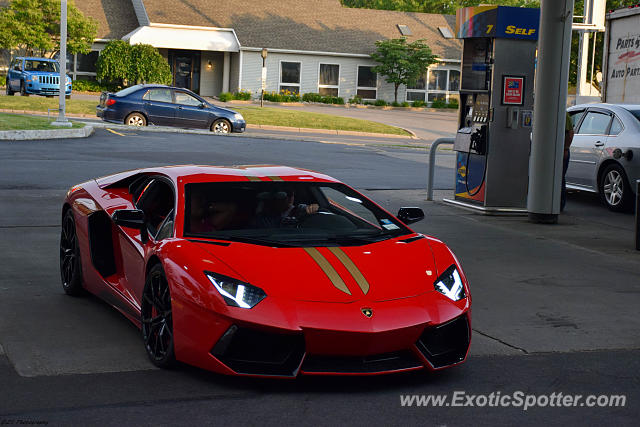 Lamborghini Aventador spotted in Canandaigua, New York