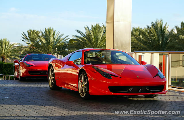 Ferrari 458 Italia spotted in Miami Beach, Florida