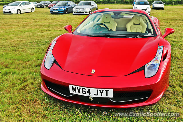 Ferrari 458 Italia spotted in Goodwood, United Kingdom