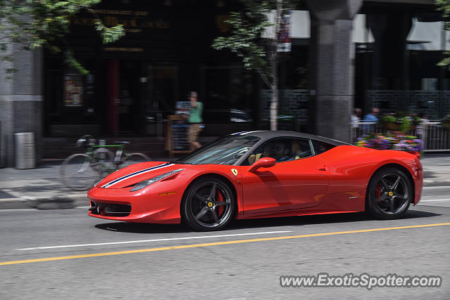 Ferrari 458 Italia spotted in Toronto, Canada