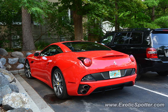 Ferrari California spotted in Elkhart Lake, Wisconsin