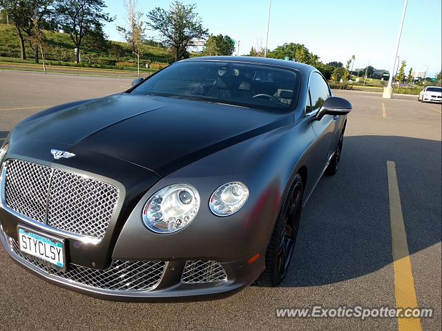 Bentley Continental spotted in Minnetonka, Minnesota