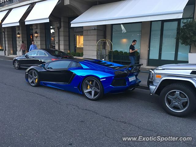 Lamborghini Aventador spotted in Geneva, Switzerland