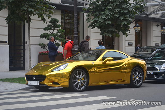 Ferrari California spotted in Paris, France