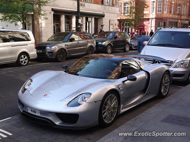 Porsche 918 Spyder spotted in London, United Kingdom