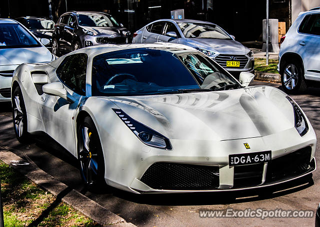 Ferrari 488 GTB spotted in Sydney, Australia