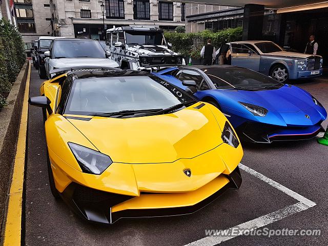 Lamborghini Aventador spotted in London, United Kingdom