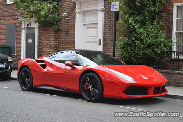 Ferrari 488 GTB spotted in London, United Kingdom