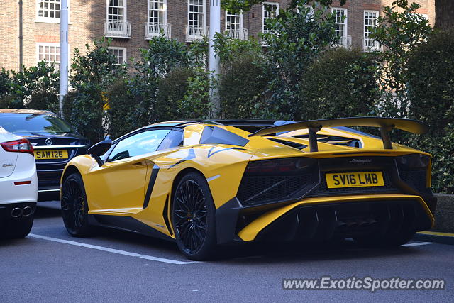 Lamborghini Aventador spotted in London, United Kingdom