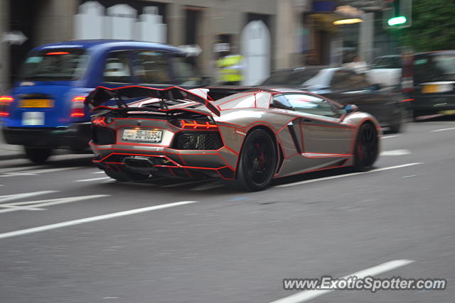 Lamborghini Aventador spotted in London, United Kingdom