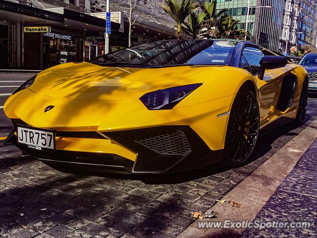 Lamborghini Aventador spotted in Auckland, New Zealand