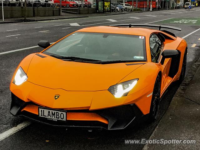 Lamborghini Aventador spotted in Auckland, New Zealand