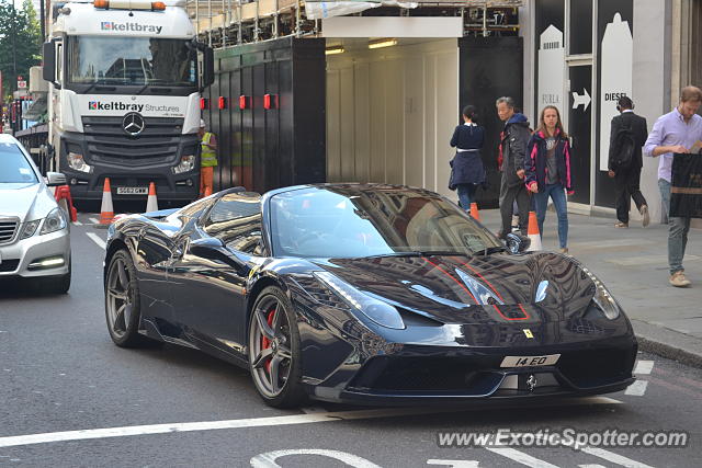 Ferrari 458 Italia spotted in London, United Kingdom