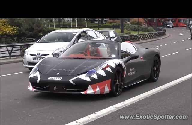 Ferrari 458 Italia spotted in London, United Kingdom