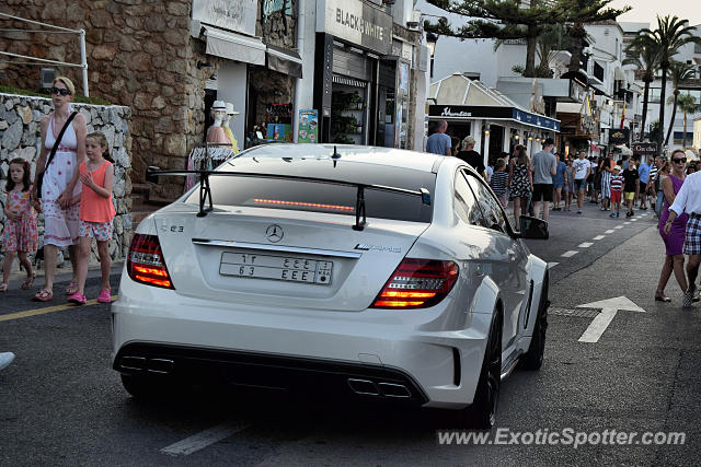 Mercedes C63 AMG Black Series spotted in Puerto Banus, Spain