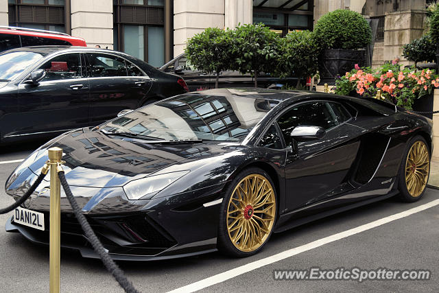 Lamborghini Aventador spotted in London, United Kingdom