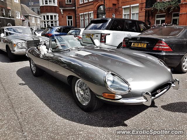 Jaguar E-Type spotted in London, United Kingdom