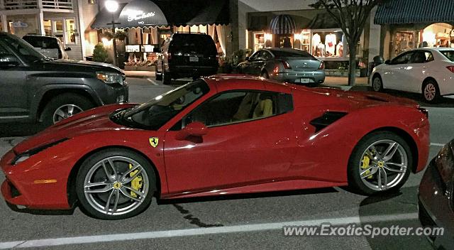 Ferrari 488 GTB spotted in Highlands, North Carolina