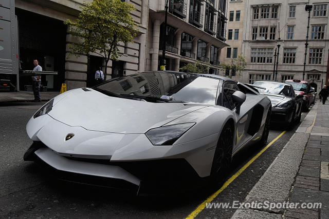 Lamborghini Aventador spotted in London, United Kingdom