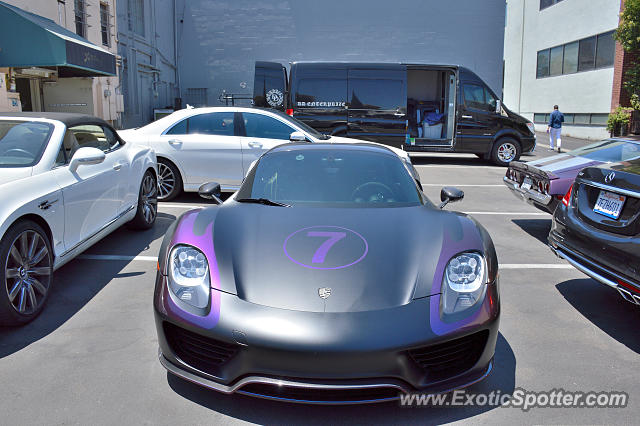 Porsche 918 Spyder spotted in Beverly Hills, California