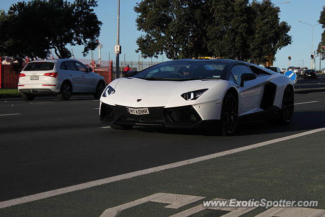 Lamborghini Aventador spotted in Auckland, New Zealand