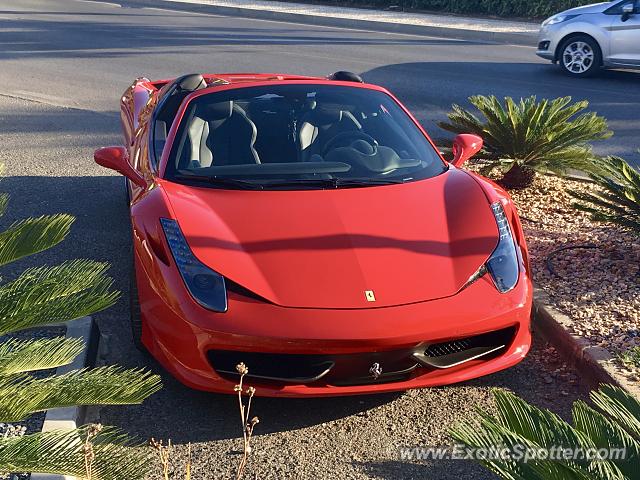 Ferrari 458 Italia spotted in Almancil, Portugal