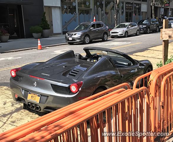 Ferrari 458 Italia spotted in New York City, New York