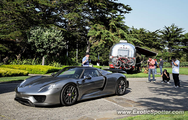 Porsche 918 Spyder spotted in Pebble Beach, California