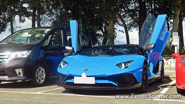 Lamborghini Aventador spotted in Hong Kong, China