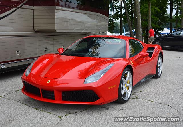 Ferrari 488 GTB spotted in Elkhart Lake, Wisconsin