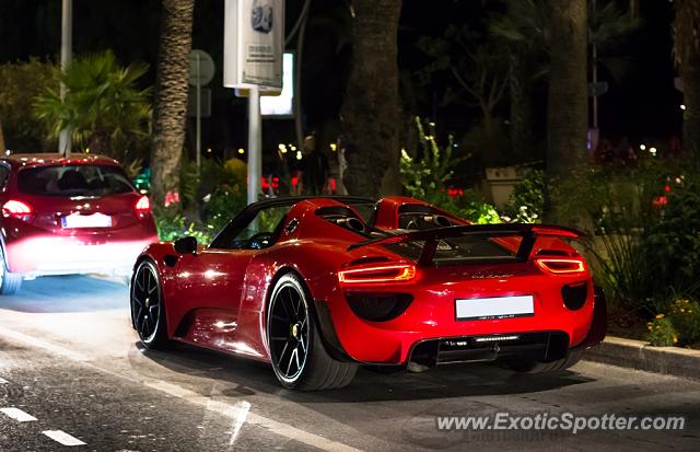 Porsche 918 Spyder spotted in Cannes, France