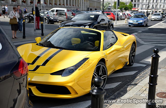 Ferrari 458 Italia spotted in Warsaw, Poland