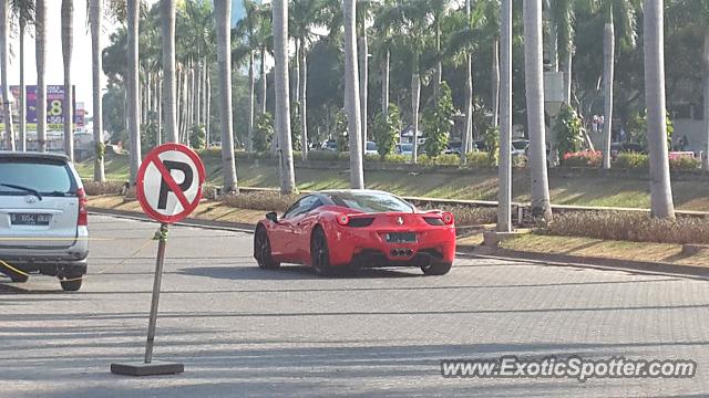 Ferrari 458 Italia spotted in Jakarta, Indonesia