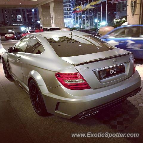 Mercedes C63 AMG Black Series spotted in Kuala Lumpur, Malaysia