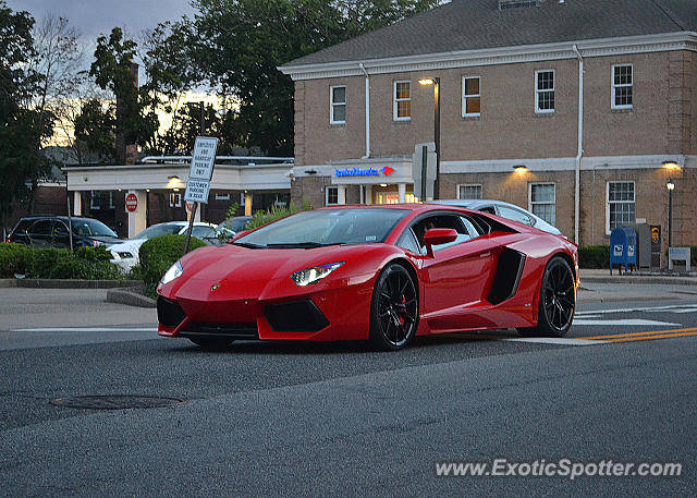 Lamborghini Aventador spotted in Ridgewood, New Jersey