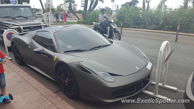 Ferrari 458 Italia spotted in Cannes, France