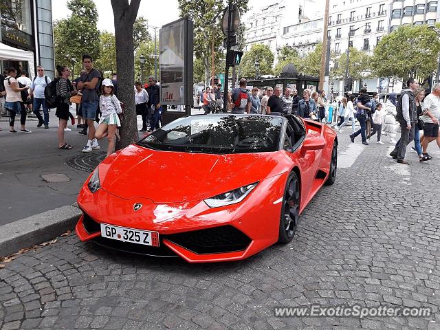 Lamborghini Huracan spotted in Paris, France