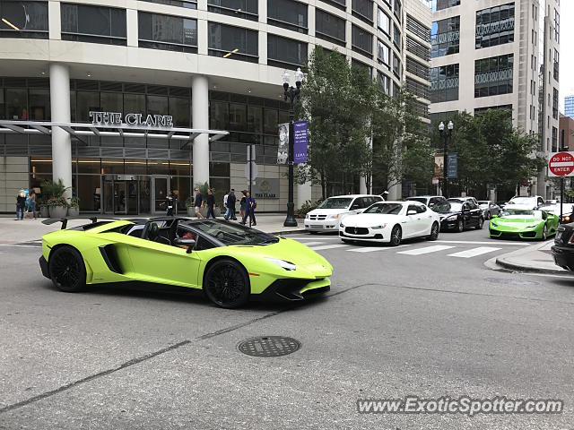 Lamborghini Aventador spotted in Chicago, Illinois