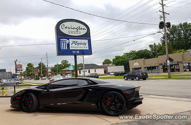 Lamborghini Aventador spotted in London, Ontario, Canada