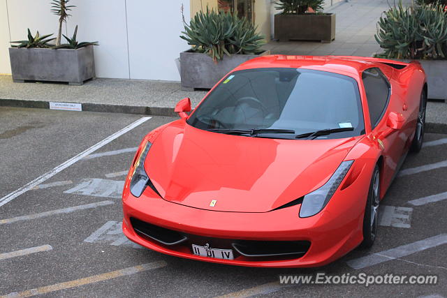 Ferrari 458 Italia spotted in Auckland, New Zealand