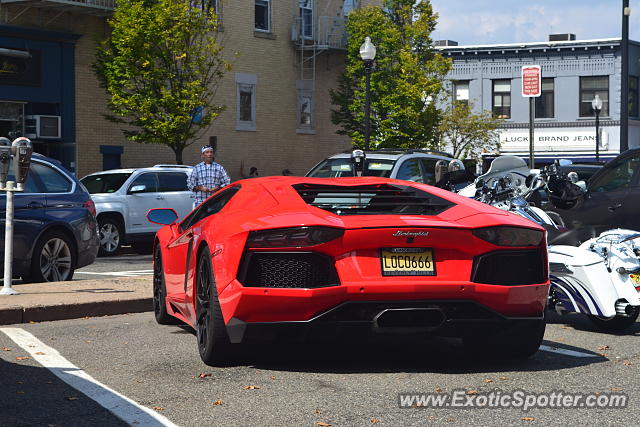 Lamborghini Aventador spotted in Ridgewood, New Jersey